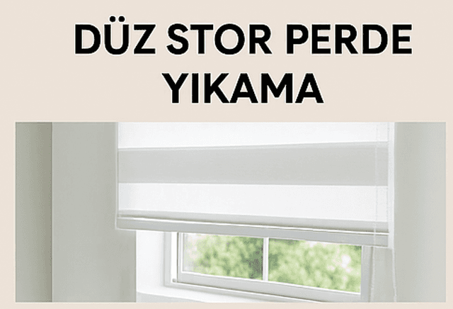 Perde ve stor yıkama hizmeti
